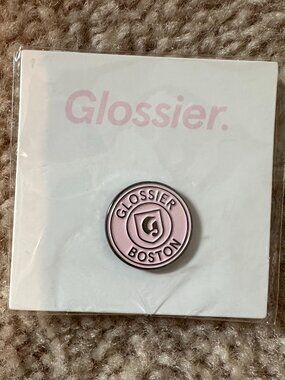Glossier Boston Pop-Up Enamel Pin — Limited Edition 2019 Exclusive